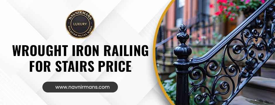wrought iron railing for stairs price